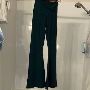 Aerie Dark Green Flare Pants